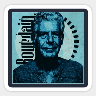 Bourdain Tribute Poscard Sticker